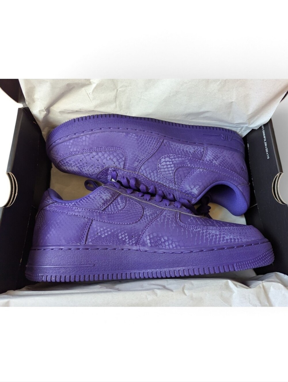 Kobe Bryant Nike Air Force 1 Low Court Purple Men 11.5 NEW